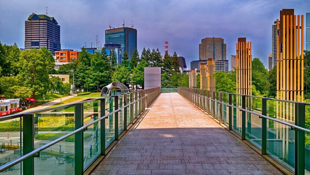 tokyo, japan, high rise building